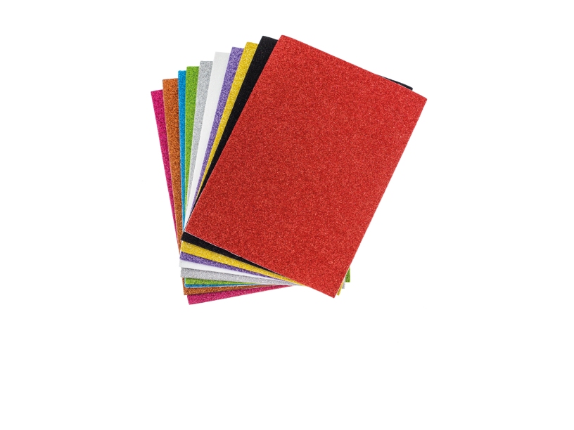 Pianka PVC A5 z klejem i brokatem mix kolor (10szt) Brewis